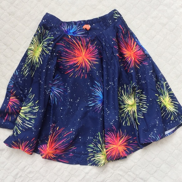 S / ModCloth fireworks New Years skater skirt NWOT - Picture 4 of 6